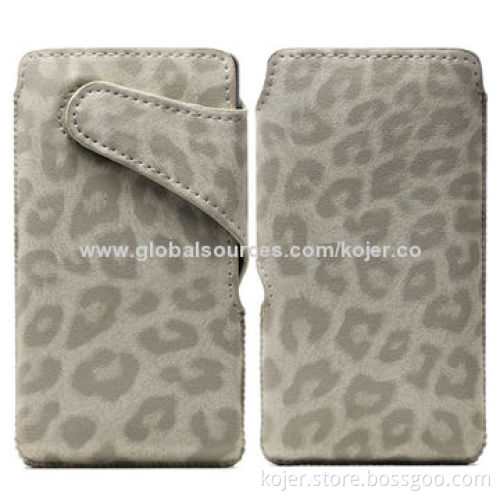Universal PU Leather Mobile Phone Pouches, Different Sizes Available